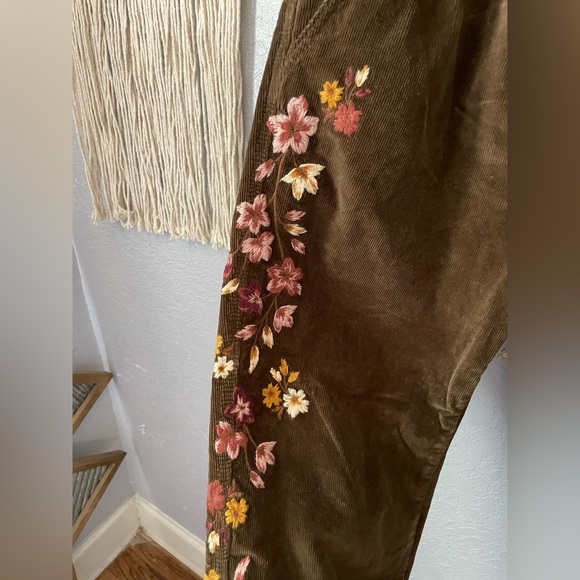 Free People Driftwood Cord Embroidered Joggers - Picture 4 of 5